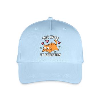 Trop mignonne pour fonctionner Niedliche Katze zu Süss - Casquette de baseball bio Enfant - bleu clair - Devant