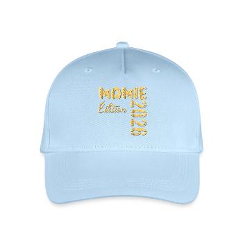 Granny 2026 Ausgabe – Schwangerschaftsankündigung - Kinder Bio Basecap - Hellblau - Vorne