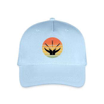 Praticien agréé en MTC Expert en Thérapie - Casquette de baseball bio Enfant - bleu clair - Devant