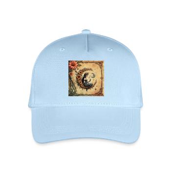 Mondkönigin der Blumen - Kinder Bio Basecap - Hellblau - Vorne