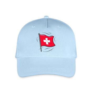 Bandiera Svizzera Patriot Design - Cappellino da baseball ecologico per bambini - celeste - Fronte