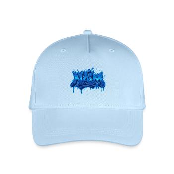 Graffiti NAIM Name Geschenk Ideal druckbar auf - Kinder Bio Basecap - Hellblau - Vorne