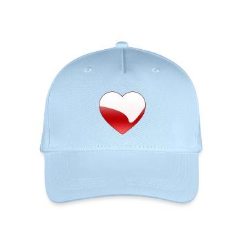 Liebe - Kinder Bio Basecap - Hellblau - Vorne