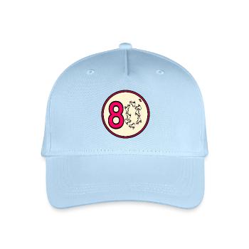 Achtziger 80er Rollschuhe - Kinder Bio Basecap - Hellblau - Vorne