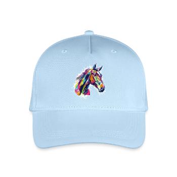 Horse - Organic Kids’ Baseball Cap - light blue - Front