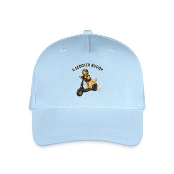 EScooter Buddy Dog Illustration - Organic Kids’ Baseball Cap - light blue - Front
