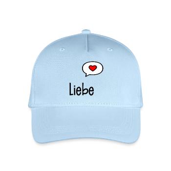Valentinstag Liebe Herz - Kinder Bio Basecap - Hellblau - Vorne