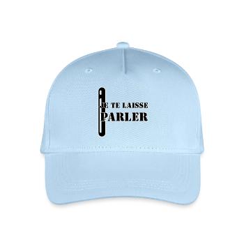 ICH LASSE DICH SPRECHEN. - Kinder Bio Basecap - Hellblau - Vorne