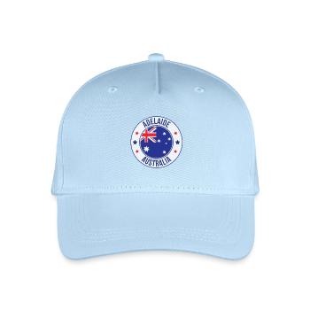 Adelaide Australia Round Emblem - Organic Kids’ Baseball Cap - light blue - Front