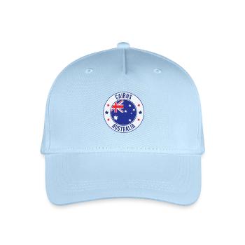 Cairns Australia Emblem-Abzeichen - Kinder Bio Basecap - Hellblau - Vorne