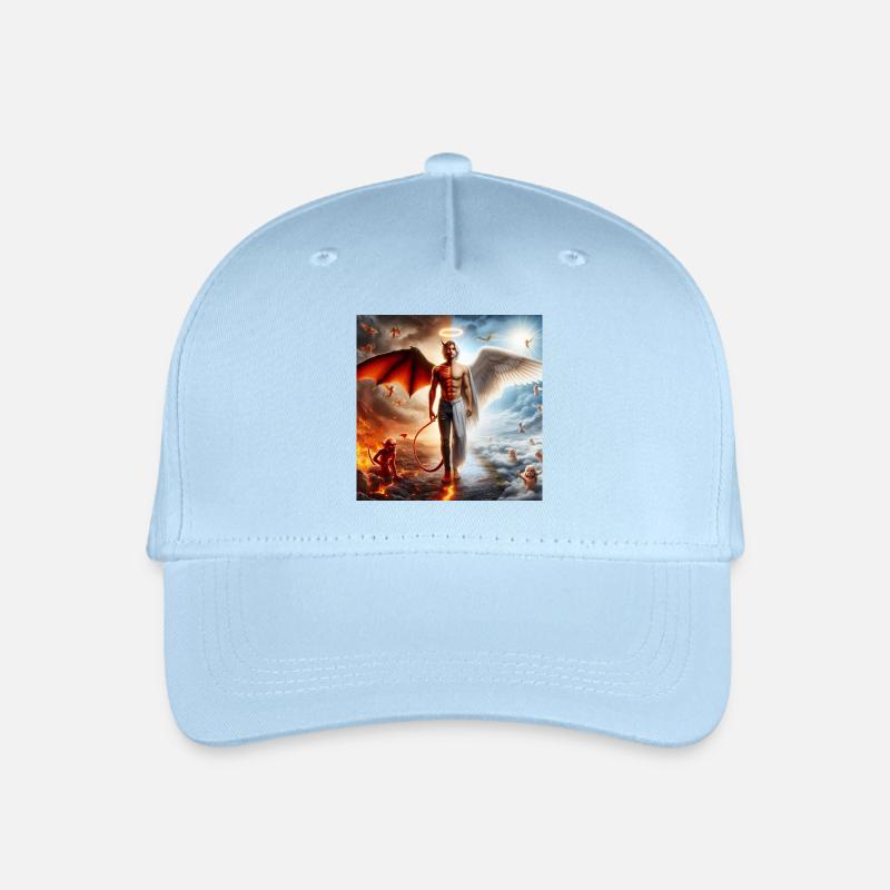Celestial and Infernal Duality - Organic Kids’ Baseball Cap - light blue