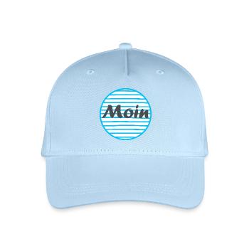 Moin - Gruß aus Norddeutschland - Kinder Bio Basecap - Hellblau - Vorne