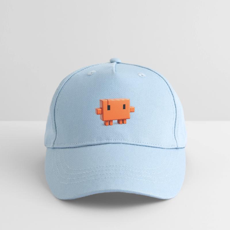 Claude Code Pixel 3D Mascot Cute Dev Sticker Organic Kids’ Baseball Cap
