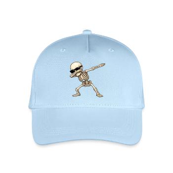 Dabbing Skeleton - Organic Kids’ Baseball Cap - light blue - Front