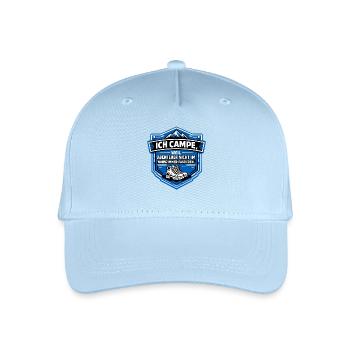 Ich Geh Campen - Kinder Bio Basecap - Hellblau - Vorne