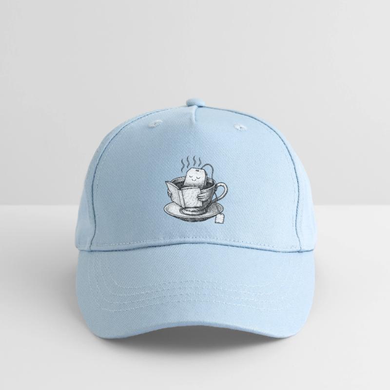 Cozy Tea Cup Reader  Organic Kids’ Baseball Cap