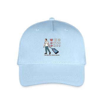 Wem gehört wem? Entkette deinen Geist - Kinder Bio Basecap - Hellblau - Vorne