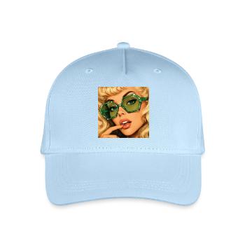 Emerald Spellbound Glamour Retro Portrait - Organic Kids’ Baseball Cap - light blue - Front