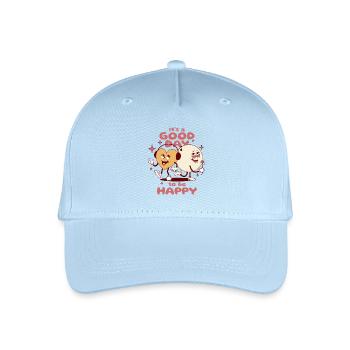 Good day to be happy - Organic Kids’ Baseball Cap - light blue - Front