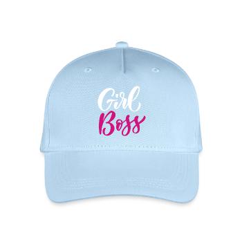 Mädchen - Kinder Bio Basecap - Hellblau - Vorne