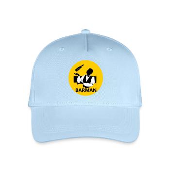 Barman - Casquette de baseball bio Enfant - bleu clair - Devant