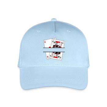 Blackjack banner - Organic Kids’ Baseball Cap - light blue - Front