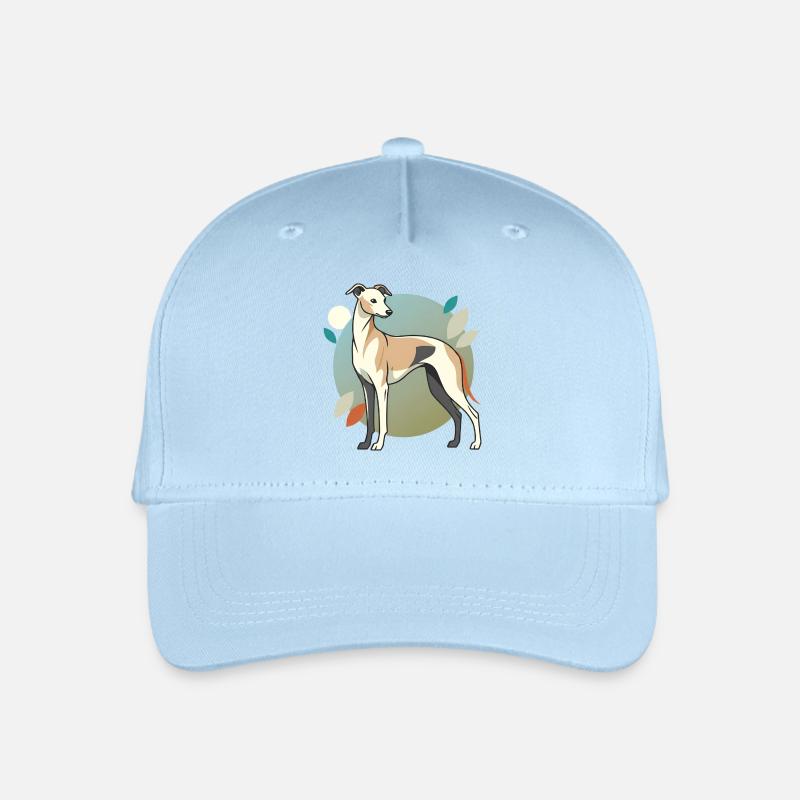 Italienisches Windspiel Hund Windhund - Kinder Bio Basecap - Hellblau
