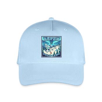 Aspen Colorado Wintersport Ski Snowboard Winterurl - Kinder Bio Basecap - Hellblau - Vorne
