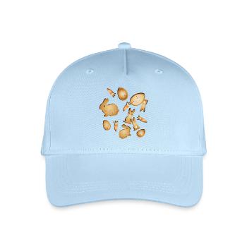 Motifs de biscuits de Pâques avec Bunny & Egg - Casquette de baseball bio Enfant - bleu clair - Devant
