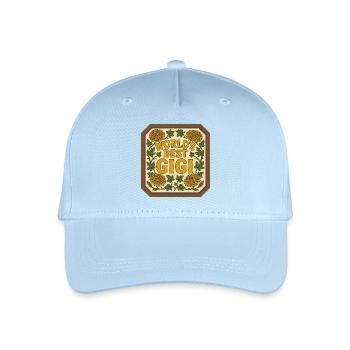 Le meilleur Gigi Vintage Floral du Monde - Casquette de baseball bio Enfant - bleu clair - Devant