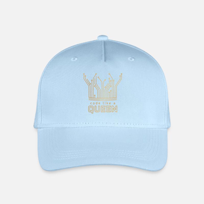 Code Like a Queen - Kinder Bio Basecap - Hellblau
