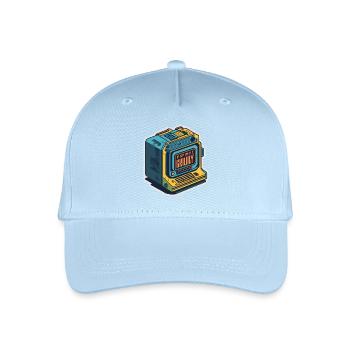retro Computer - Kinder Bio Basecap - Hellblau - Vorne