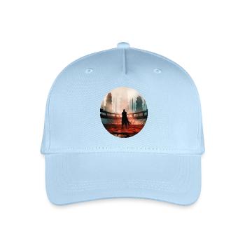 Red Wasteland Guardian - Organic Kids’ Baseball Cap - light blue - Front