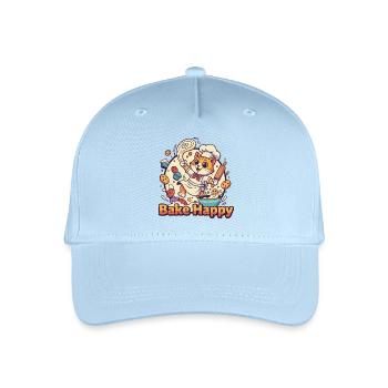 Katzenchef Bake Happy - Kinder Bio Basecap - Hellblau - Vorne