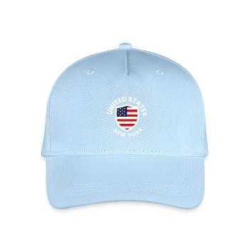 USA NY Patriot Shield - Kinder Bio Basecap - Hellblau - Vorne