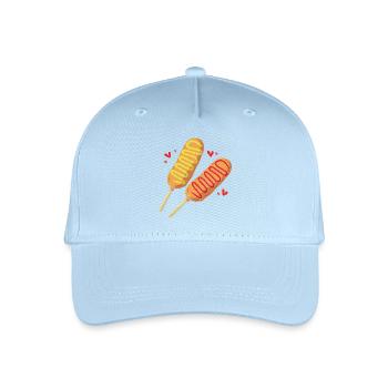 Corn dog - Organic Kids’ Baseball Cap - light blue - Front