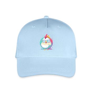 Auffällige Mädchen-Pastell-Sonnenbrille - Kinder Bio Basecap - Hellblau - Vorne
