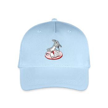 Lama writes diary - Organic Kids’ Baseball Cap - light blue - Front