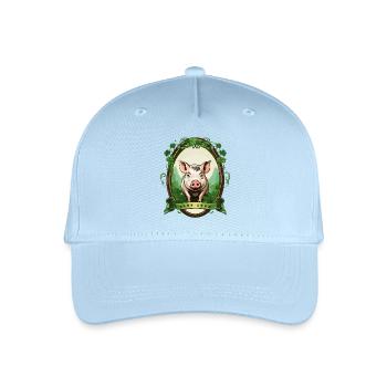 Lucky Pig - Organic Kids’ Baseball Cap - light blue - Front