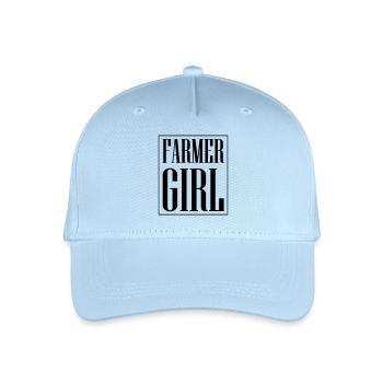 Farmer Girl - Kinder Bio Basecap - Hellblau - Vorne