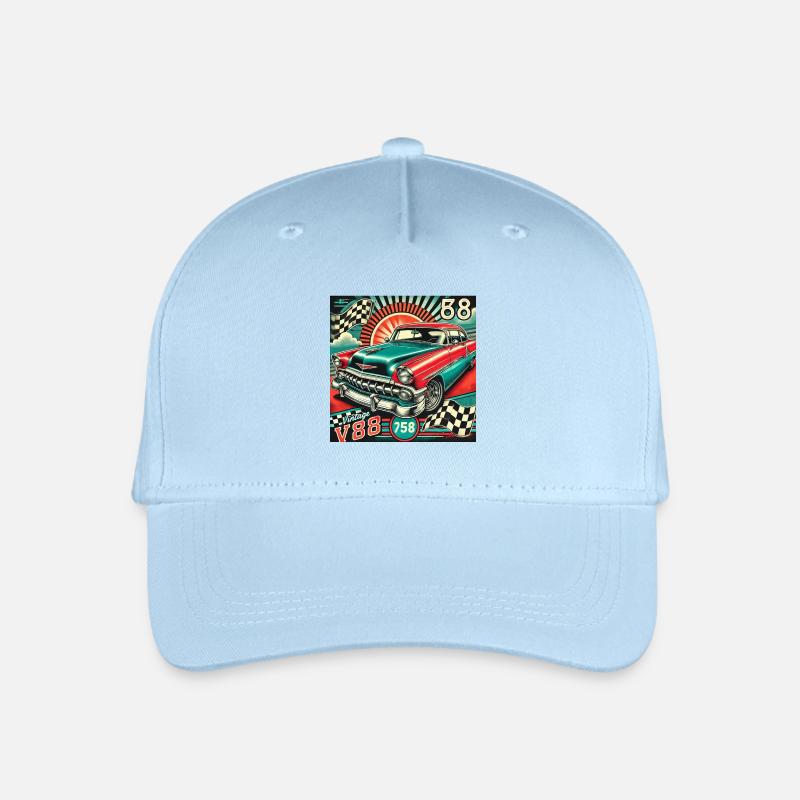 Vintage Auto - Kinder Bio Basecap - Hellblau