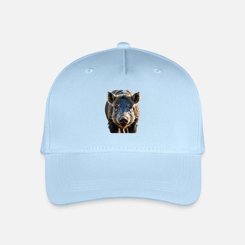 Wildschwein - Kinder Bio Basecap - Hellblau