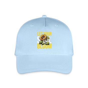 Laisse ton âme s’épanouir - Casquette de baseball bio Enfant - bleu clair - Devant
