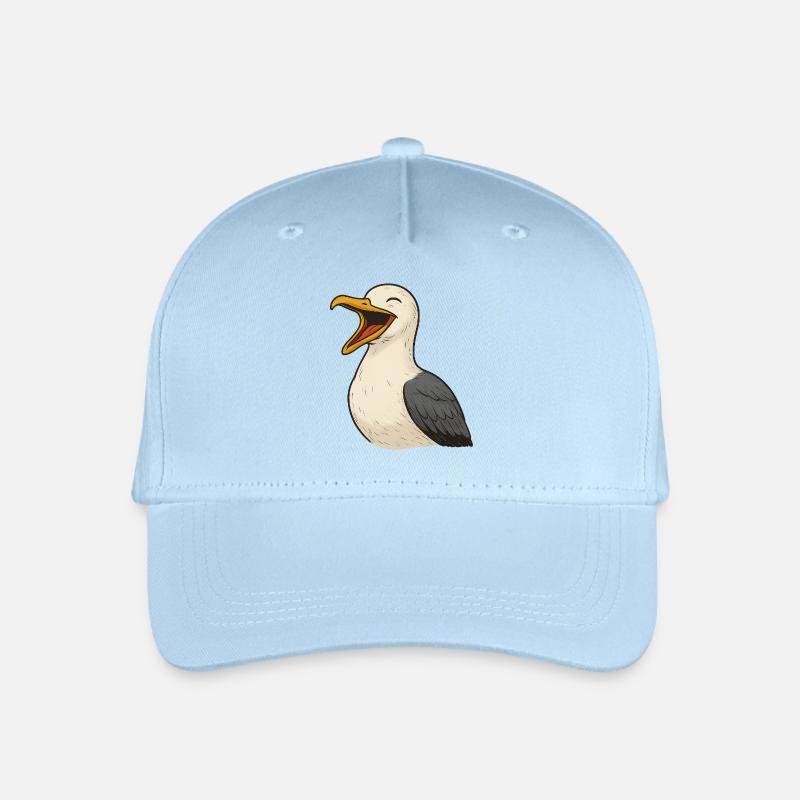 Lachende_Moewe - Kinder Bio Basecap - Hellblau