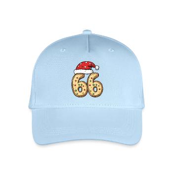 66 Number Biscuit Christmas - Organic Kids’ Baseball Cap - light blue - Front