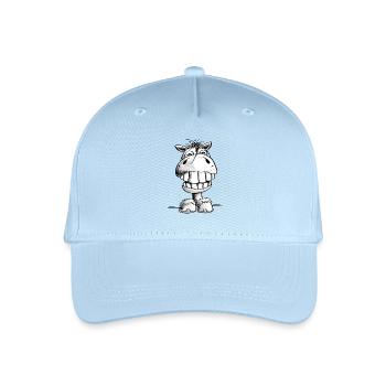 Cheval montre enfin des dents - rire - sourire - poney - Casquette de baseball bio Enfant - bleu clair - Devant