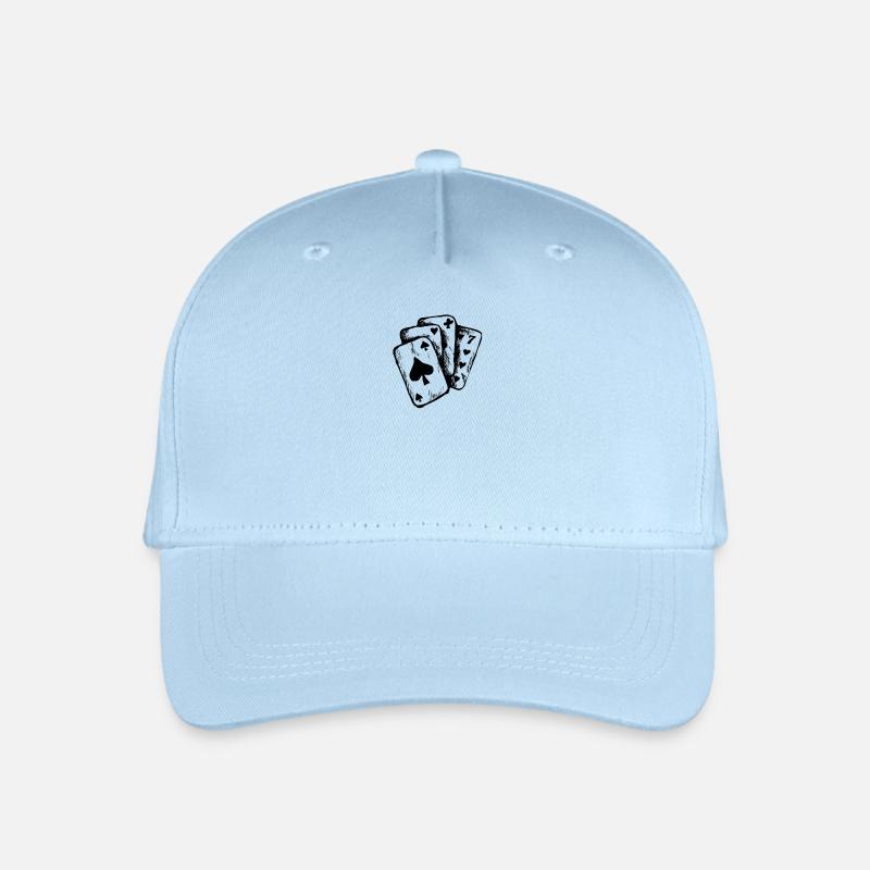 Karten Spiel - Kinder Bio Basecap - Hellblau