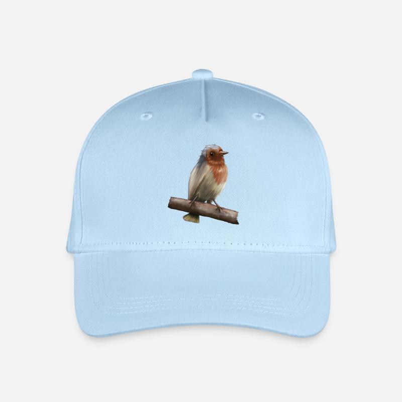 Rotkehlchen - Kinder Bio Basecap - Hellblau