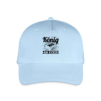 König am Kicker Herren T-Shirt für Kicker Spieler - Kinder Bio Basecap - Hellblau - Vorne