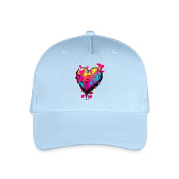 Art du cœur - Casquette de baseball bio Enfant - bleu clair - Devant